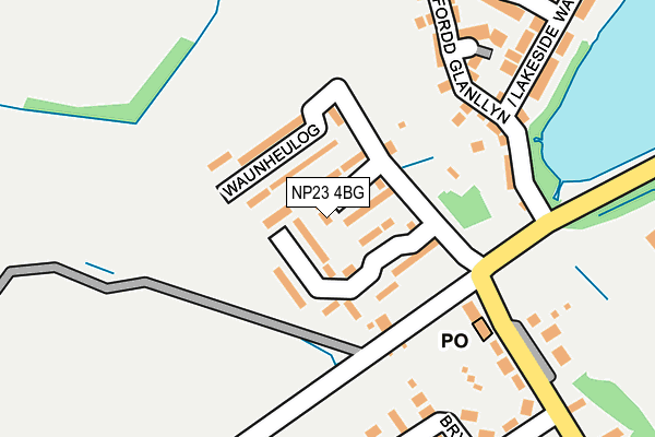 NP23 4BG map - OS OpenMap – Local (Ordnance Survey)