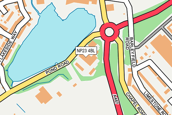 NP23 4BL map - OS OpenMap – Local (Ordnance Survey)