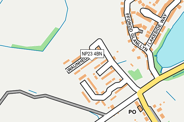 NP23 4BN map - OS OpenMap – Local (Ordnance Survey)