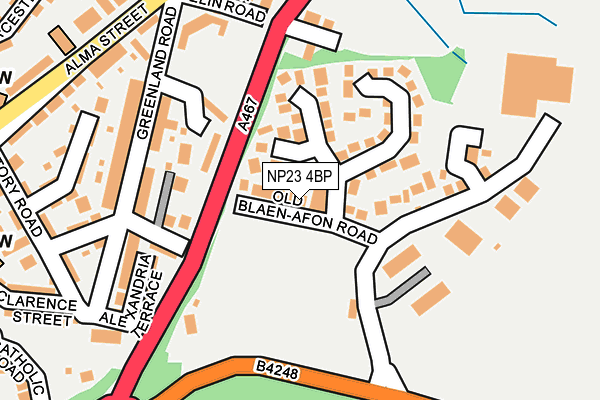 NP23 4BP map - OS OpenMap – Local (Ordnance Survey)