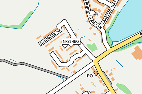 NP23 4BQ map - OS OpenMap – Local (Ordnance Survey)