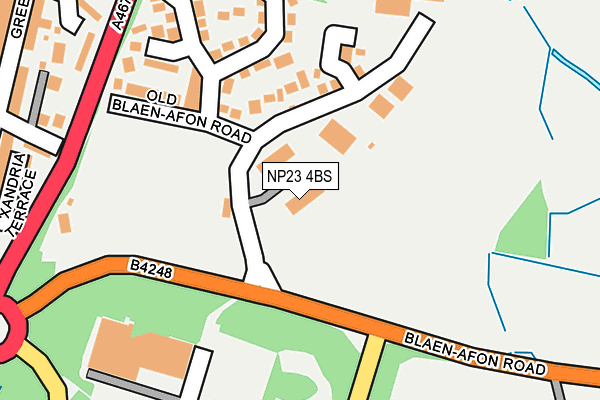 NP23 4BS map - OS OpenMap – Local (Ordnance Survey)