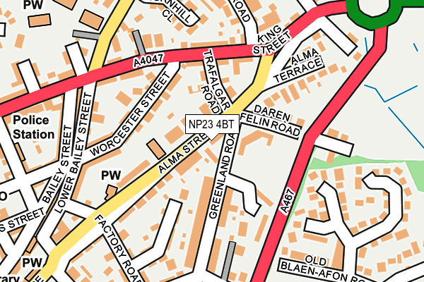 NP23 4BT map - OS OpenMap – Local (Ordnance Survey)