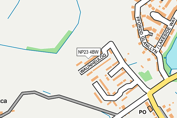 NP23 4BW map - OS OpenMap – Local (Ordnance Survey)