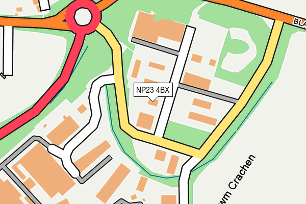 NP23 4BX map - OS OpenMap – Local (Ordnance Survey)