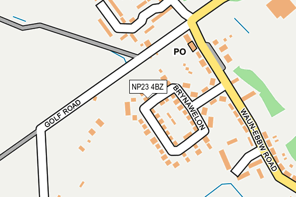 NP23 4BZ map - OS OpenMap – Local (Ordnance Survey)