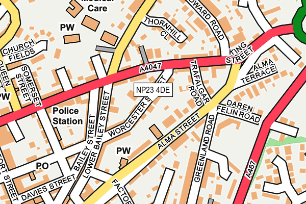 NP23 4DE map - OS OpenMap – Local (Ordnance Survey)