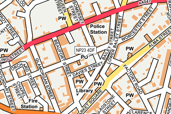 NP23 4DF map - OS OpenMap – Local (Ordnance Survey)