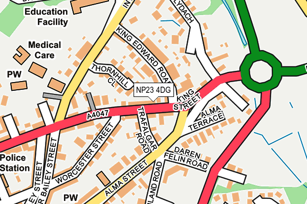NP23 4DG map - OS OpenMap – Local (Ordnance Survey)