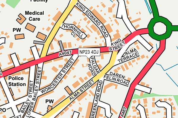 NP23 4DJ map - OS OpenMap – Local (Ordnance Survey)