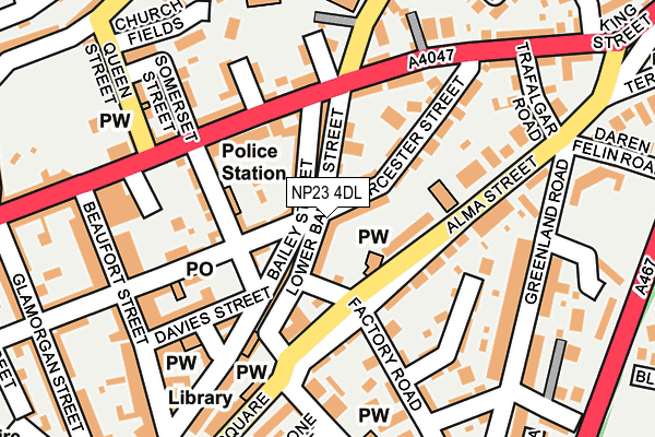 NP23 4DL map - OS OpenMap – Local (Ordnance Survey)