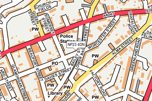NP23 4DN map - OS OpenMap – Local (Ordnance Survey)
