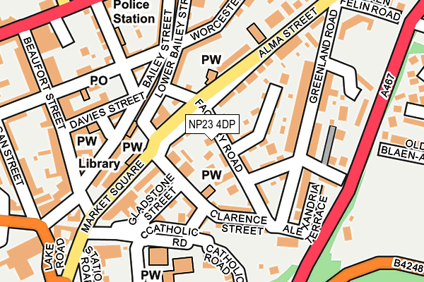 NP23 4DP map - OS OpenMap – Local (Ordnance Survey)