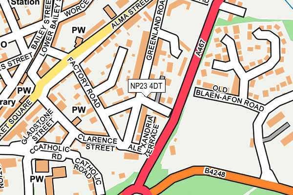 NP23 4DT map - OS OpenMap – Local (Ordnance Survey)