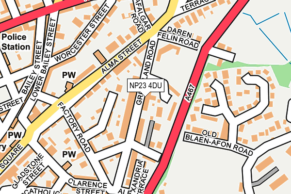 NP23 4DU map - OS OpenMap – Local (Ordnance Survey)