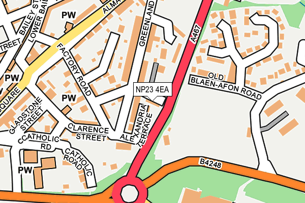 NP23 4EA map - OS OpenMap – Local (Ordnance Survey)
