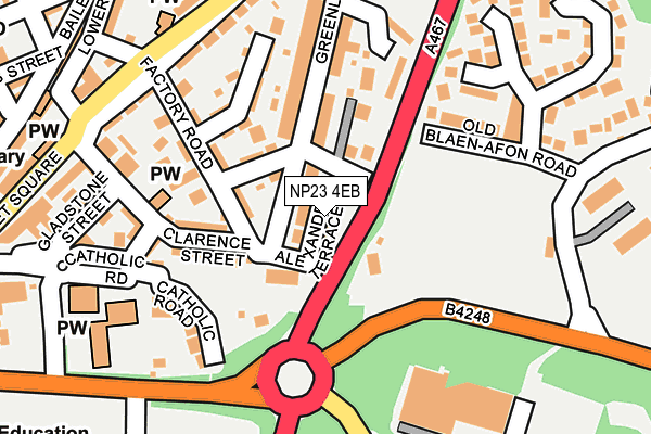 NP23 4EB map - OS OpenMap – Local (Ordnance Survey)