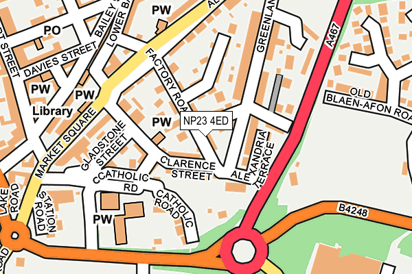 NP23 4ED map - OS OpenMap – Local (Ordnance Survey)