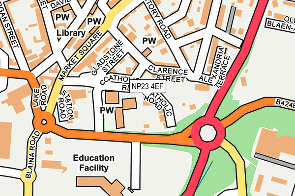 NP23 4EF map - OS OpenMap – Local (Ordnance Survey)