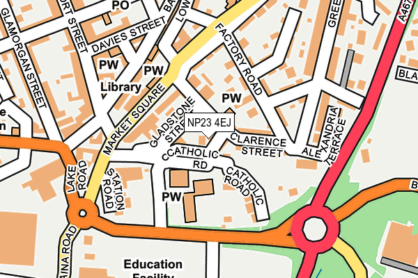 NP23 4EJ map - OS OpenMap – Local (Ordnance Survey)