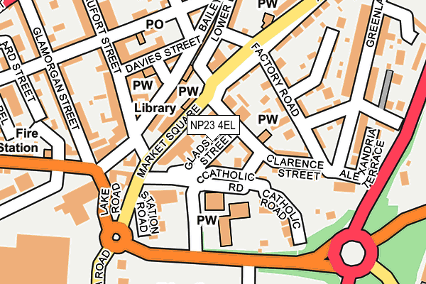 NP23 4EL map - OS OpenMap – Local (Ordnance Survey)