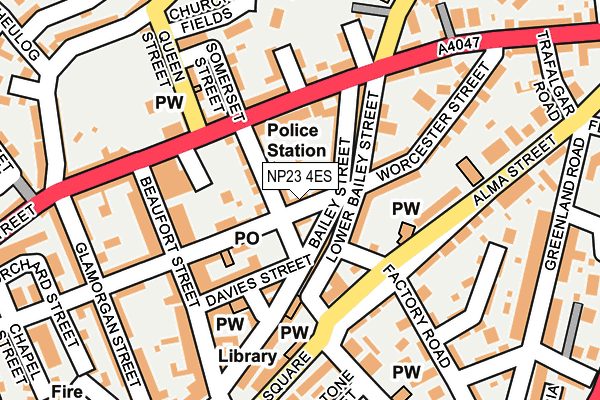 NP23 4ES map - OS OpenMap – Local (Ordnance Survey)