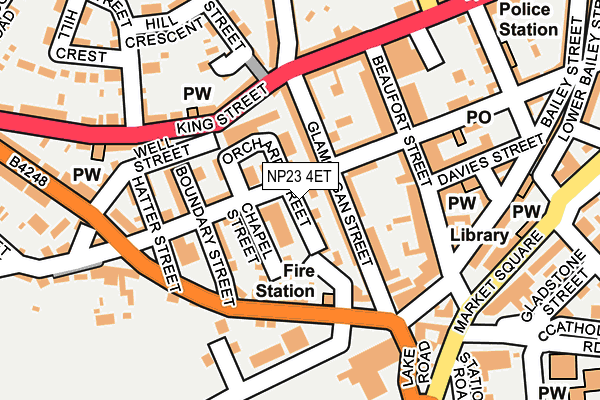 NP23 4ET map - OS OpenMap – Local (Ordnance Survey)