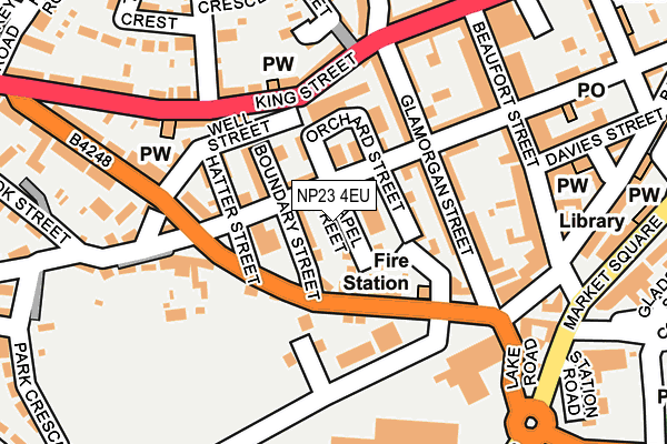 NP23 4EU map - OS OpenMap – Local (Ordnance Survey)