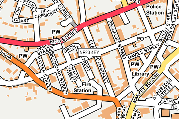 NP23 4EY map - OS OpenMap – Local (Ordnance Survey)