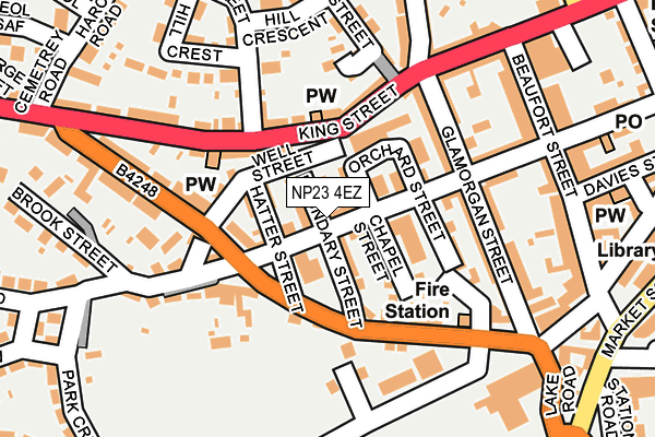NP23 4EZ map - OS OpenMap – Local (Ordnance Survey)