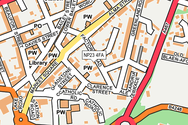 NP23 4FA map - OS OpenMap – Local (Ordnance Survey)