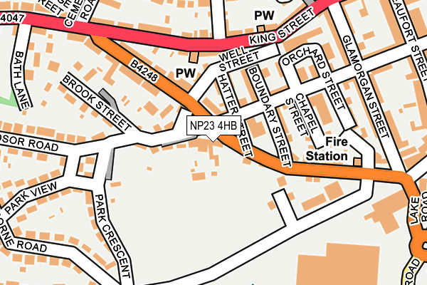 NP23 4HB map - OS OpenMap – Local (Ordnance Survey)