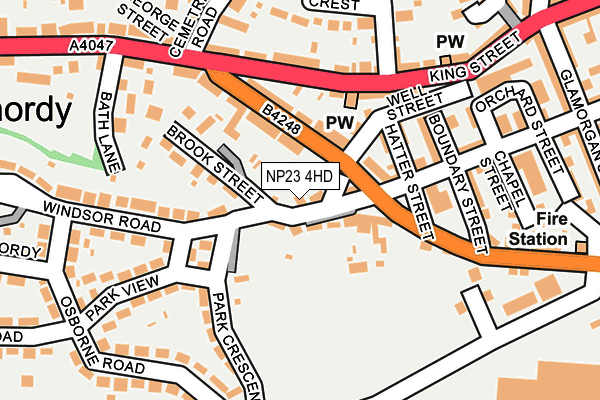 NP23 4HD map - OS OpenMap – Local (Ordnance Survey)