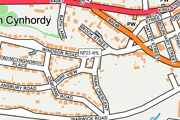 NP23 4HL map - OS OpenMap – Local (Ordnance Survey)