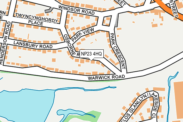 NP23 4HQ map - OS OpenMap – Local (Ordnance Survey)