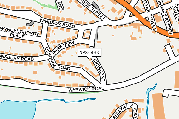 NP23 4HR map - OS OpenMap – Local (Ordnance Survey)