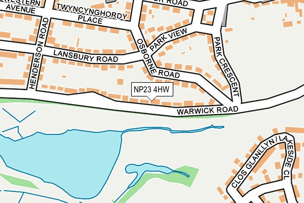 NP23 4HW map - OS OpenMap – Local (Ordnance Survey)