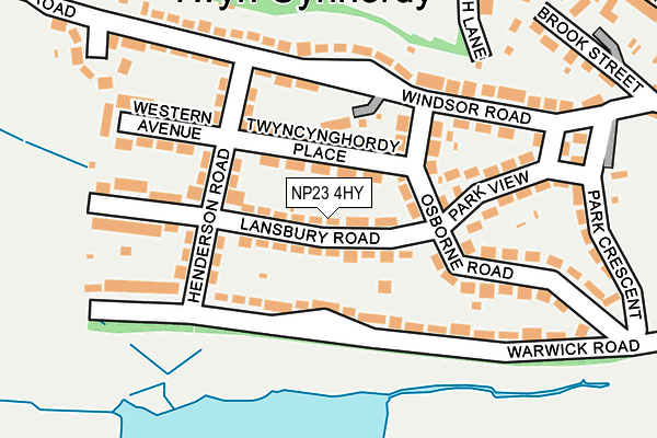 NP23 4HY map - OS OpenMap – Local (Ordnance Survey)