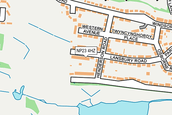 NP23 4HZ map - OS OpenMap – Local (Ordnance Survey)