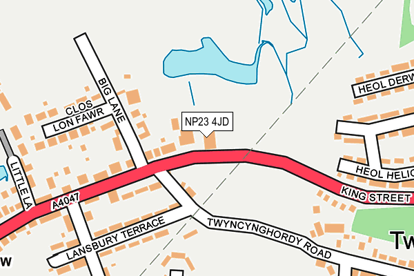 NP23 4JD map - OS OpenMap – Local (Ordnance Survey)