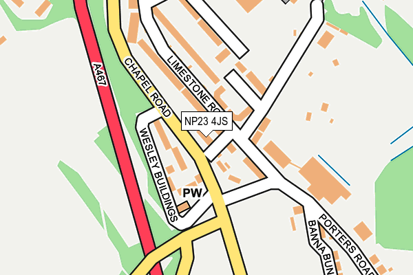 NP23 4JS map - OS OpenMap – Local (Ordnance Survey)