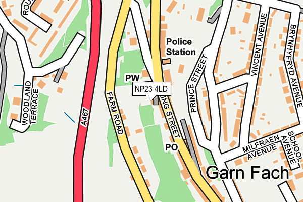 NP23 4LD map - OS OpenMap – Local (Ordnance Survey)