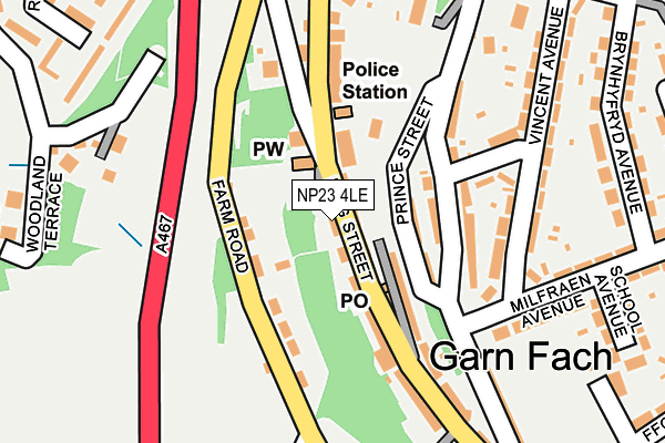 NP23 4LE map - OS OpenMap – Local (Ordnance Survey)