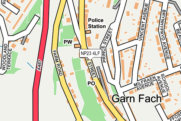 NP23 4LF map - OS OpenMap – Local (Ordnance Survey)