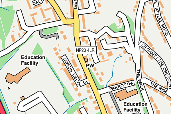 NP23 4LR map - OS OpenMap – Local (Ordnance Survey)