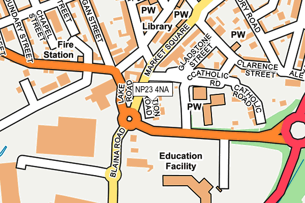 NP23 4NA map - OS OpenMap – Local (Ordnance Survey)