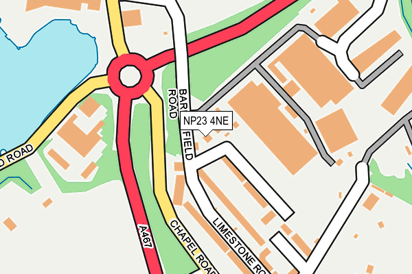 NP23 4NE map - OS OpenMap – Local (Ordnance Survey)