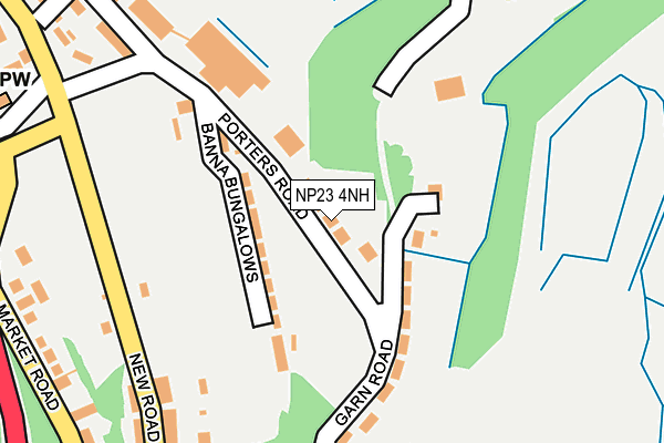 NP23 4NH map - OS OpenMap – Local (Ordnance Survey)