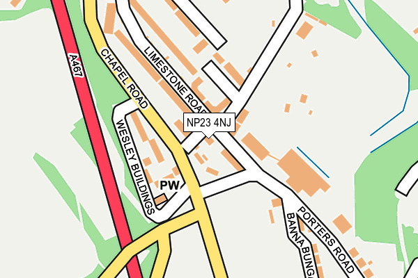 NP23 4NJ map - OS OpenMap – Local (Ordnance Survey)