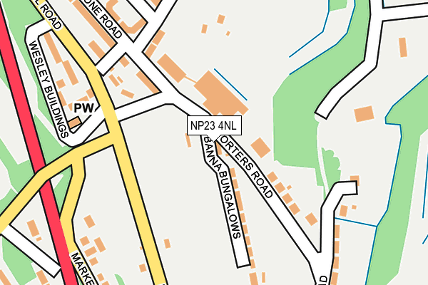 NP23 4NL map - OS OpenMap – Local (Ordnance Survey)